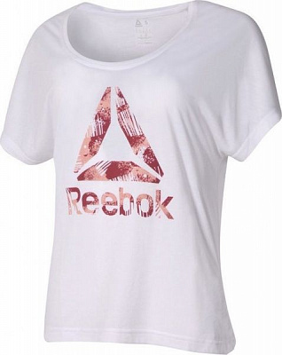 Футболка Reebok GYMANA GRAPHIC TEE CW2702 M белый