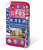 Клей для теплоизоляции KREISEL для мінераловатних та пінополістирольних плит Nanofix 25кг