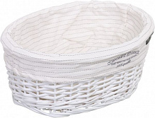 Корзинка плетеная Tony Bridge Basket с текстилем 34х26х15 см HQN20-1CD-4 
