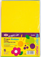 Набір для творчості Флексики Foam Rubber EVA кольоровий А5 6 кольорів VGR