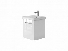 Тумба підвісна ЮВЕНТА Livorno-55 білий з умивальником Luxury-55