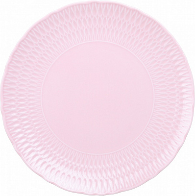 Тарілка підставна Sofia 28 см порцелянова рожева Cmielow