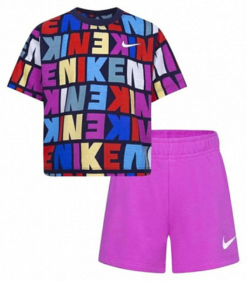 Комплект Nike KNIT SHORT SET 36K551-A9X різнокольоровий