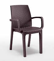 Стул пластиковый Bica Verona 86x59x57 см коричневый 9193.3