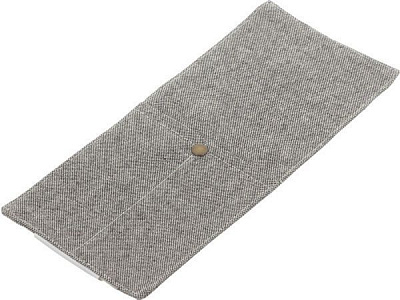 Конверт для столовых приборов Прованс 10x24 см серый 