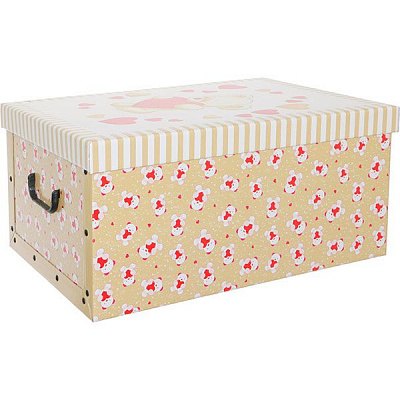 Ящик для речей Orsacchiotto Crema Maxi 51x37x24 см
