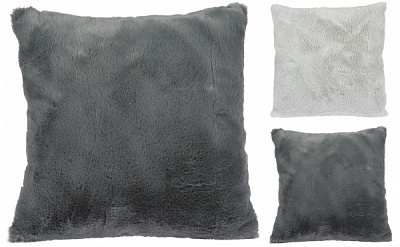 Подушка KM 100% поліестер 45x45 см сірий