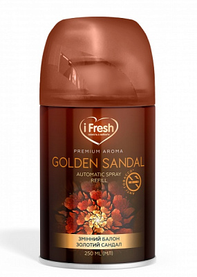 Змінний балон для автоматичного освіжувача повітря iFresh premium aroma golden sandal 250 мл