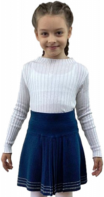 Юбка Герда с люрексом ART KNIT р.116–122 синий 022464 