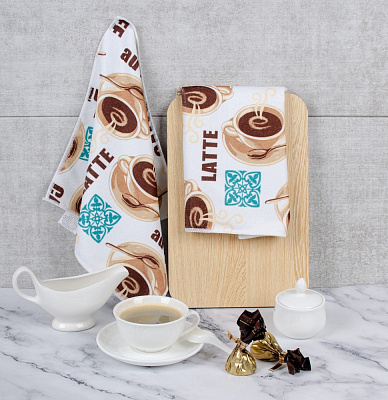 Салфетка Coffee Time 30x30 см мульти