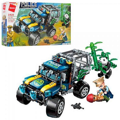 Конструктор Qman 1920 Полиция джип фигурки ODT094427