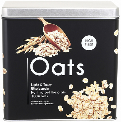 Ємність для зберігання Flamberg Premium Loft Oats чорна 16х9х16 см