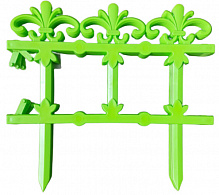 Декоративное ограждение для клумб Тірапласт Милан 4 шт. салатовый