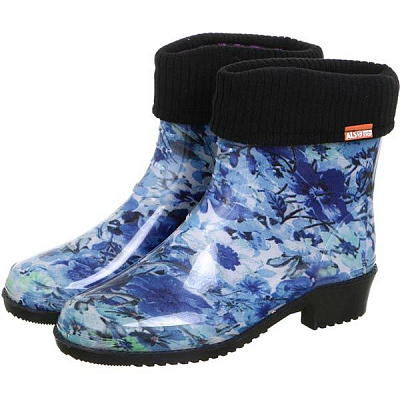 Полусапоги Alisa Line Цветы р.40 синий