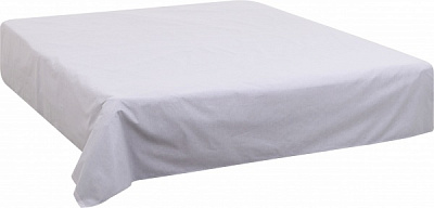 Простынь 1.5 Basic Весенние листья премиум 160x220 см зеленый Luna 