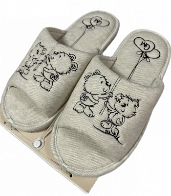 Тапки домашние Gemelli Сюрприз р.36 молочный