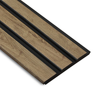 3D-панель MARCO decor 12011-122-K коричневое дерево с черным 120х11х2900 мм (0,34 кв.м)