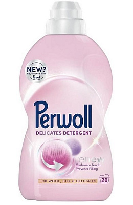 Гель для машинной и ручной стирки Perwoll для шерсти, шелка и деликатных тканей 1 л