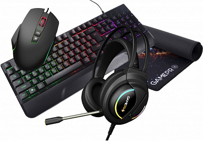 Комплект клавіатура та миша GamePro Gameset 4 в 1 USB (GS1252)