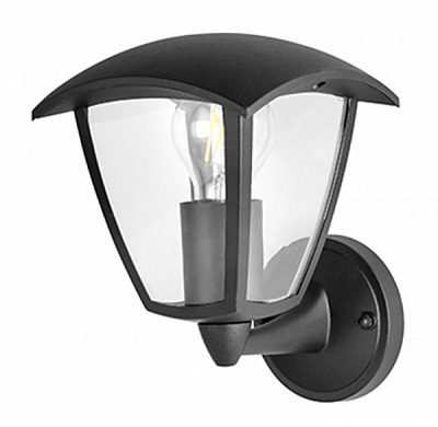 Светильник уличный настенный Polux Igma Up E27 IP44 черный 