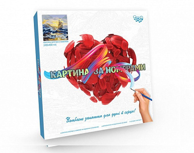 Картина по номерам Danko Toys Парусник №7 40x40 см KpN-02-07U