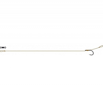 Поводок DAM 1 шт. Tactix Classic Rig 25lb крючок №6