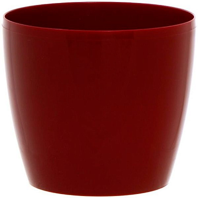 Горщик пластиковий Lamela Магнолія круглий 8,4л бордовий (204)