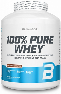 Протеин BioTechUSA 100% Pure Whey клубника 2,27 кг 