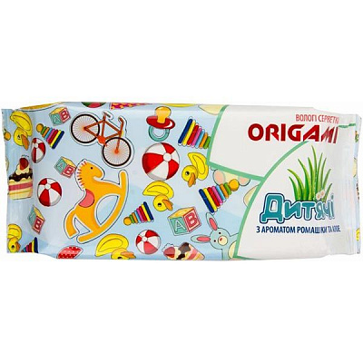 Серветки вологі Origami Алое-Ромашка 72 шт