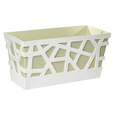 Вазон пластиковый Idel Flowerbox 40 см прямоугольный 9,4 л фисташковый (730041) 