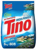 Пральний порошок для машинного та ручного прання Tino High-Power Mountain spring 6 кг