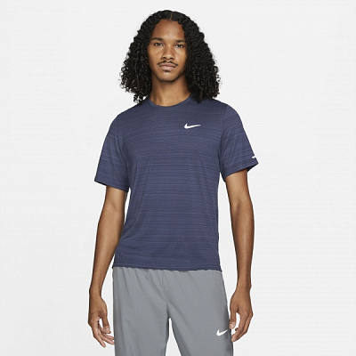 Футболка Nike M NK DF MILER TOP SS CU5992-437 р.M фиолетовый