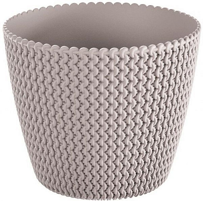 Горщик пластиковий Prosperplast Splofy круглий 5л мокко (13000-7529)