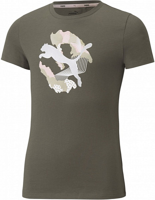 Футболка Puma Alpha Tee 58922844 р.128 хакі