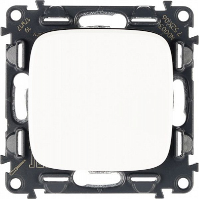 Вимикач прохідний одноклавішний Legrand Allure без підсвітки 10 А 250В білий 752706