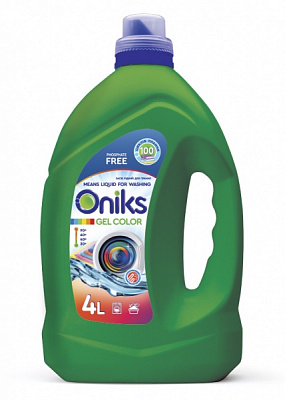 Гель для машинной и ручной стирки ONIKS COLOR 4 л 