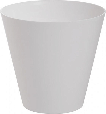 Горшок пластиковый Prosperplast Tubus круглый 7л белый (74951-449) 