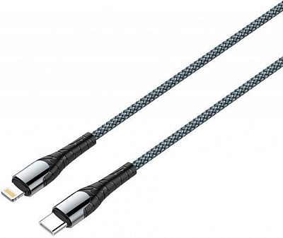 Кабель ColorWay Type-C - Apple Lightning (PD Fast Charging) 1 м сірий (CW-CBPDCL033-GR)