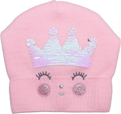 Шапочка дитяча для дівчинки Luna Kids р.48 світло-рожевий 2276