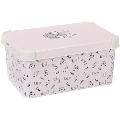 Ящик для зберігання Smiley World S рожевий 140x300x200 мм