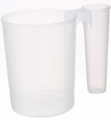 Мірний кухоль подвійний 1200+130 мл пластик Flamberg Smart Kitchen