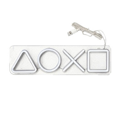 Неонова вивіска LED-NEON PLAYSTATION 420x125 мм різнокольоровий (RGB)