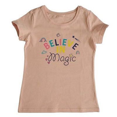 Футболка для девочки Роза 200243 р.98 пудра 