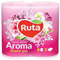 Бумага туалетная Ruta Aroma розовая 4 шт