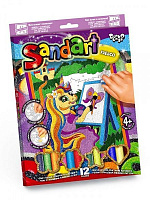 Набор для творчества Danko Toys Фреска из песка Sand Art с.2 № 2 Пони-художница SA-02-02