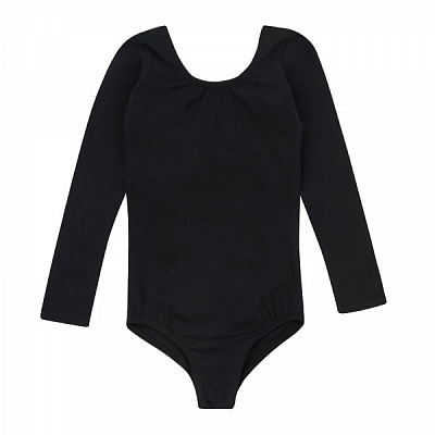 Купальник Соня спортивний з довгими рукавами р.146–152 /72 см черный Ш294 