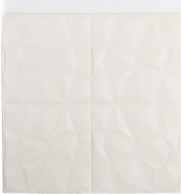 3D-панель с ПВХ Грани белые JQ001 700x700x8 мм