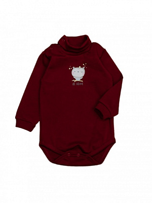 Боди-гольф для девочки Luna Kids Сова р.98 бордовый 0101 