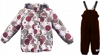 Комплект дитячого одягу для дівчаток JOIKS зріст 116 кремовий/із принтом KG-23/1