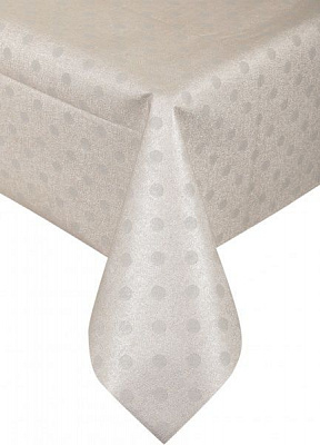 Скатерть Горошок 180x137 см золотистый Даріана 